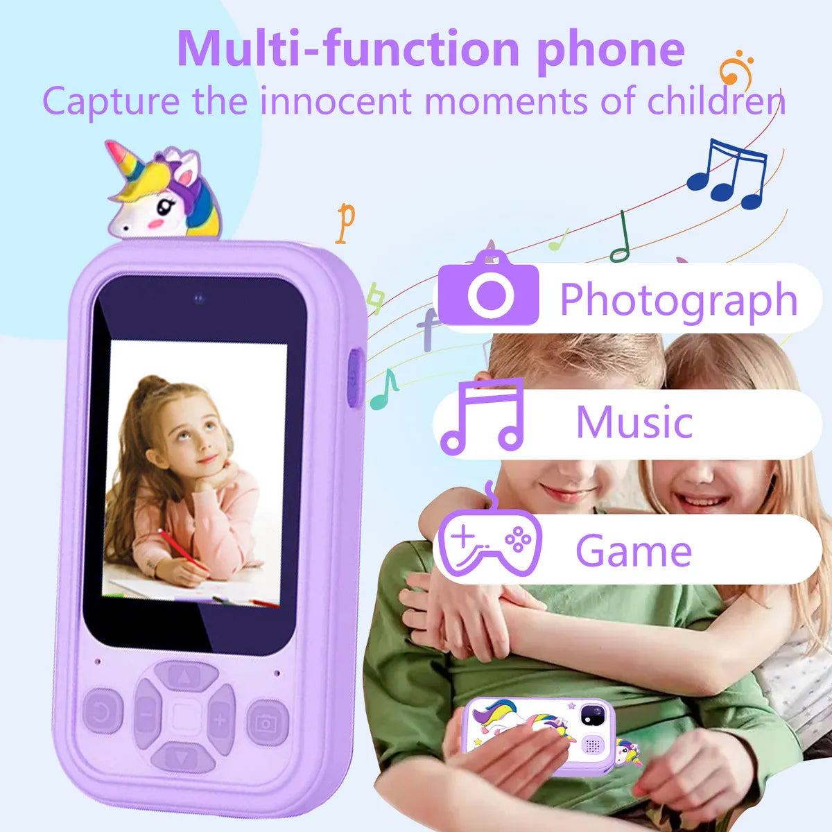 TELEFONO DE JUGUETE CON CAMARA PARA NIÑOS