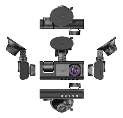 CÁMARA CARRO 1080P HD 3 LENTES DVR