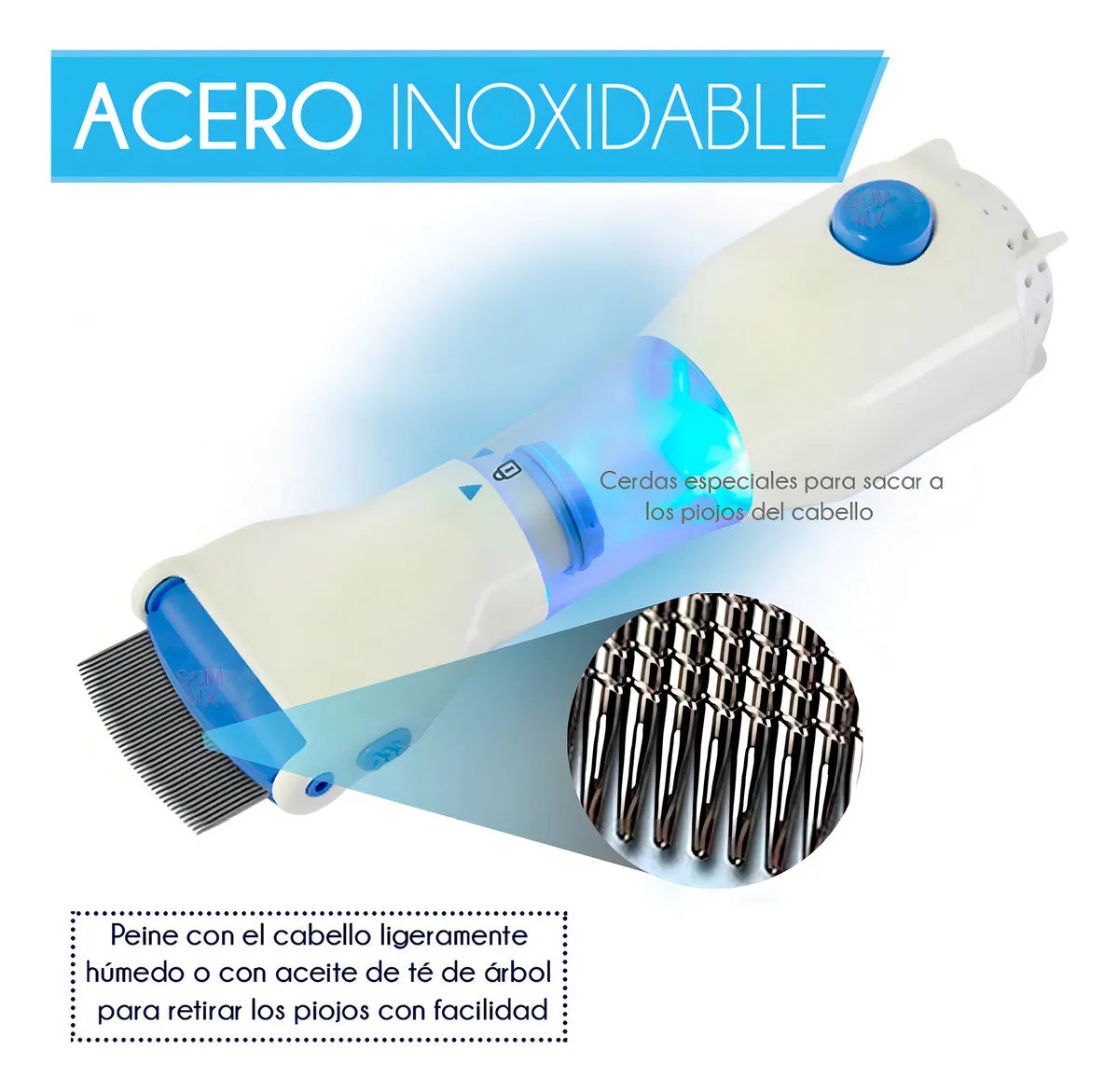 PEINE ELÉCTRICO ASPIRADORA QUITA PIOJOS🤯