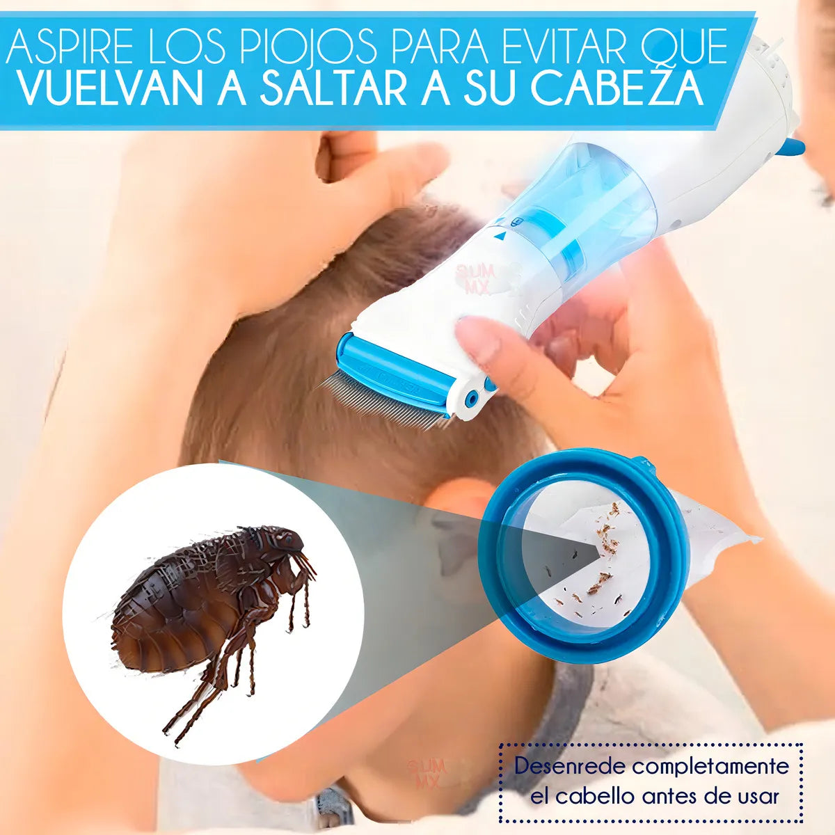 PEINE ELÉCTRICO ASPIRADORA QUITA PIOJOS🤯