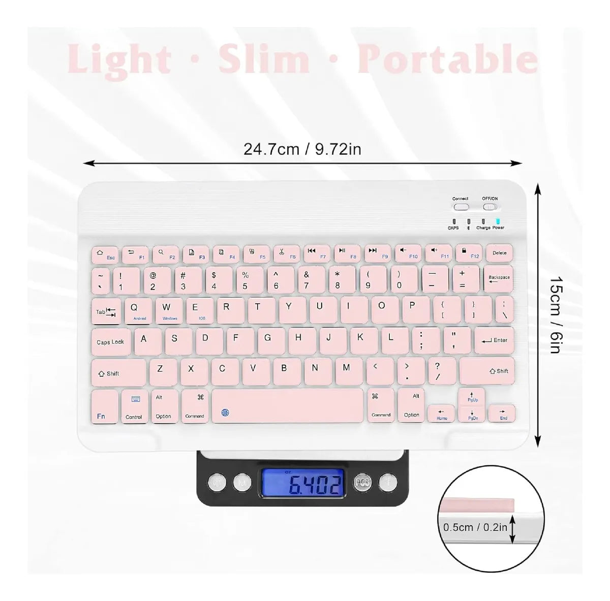 Juego de teclado y ratón Bluetooth inalámbrico Universal