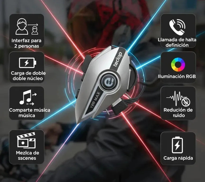 INTERCOMUNICADOR PARA MOTO BLUETOOTH Y30👌