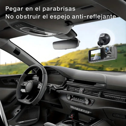 CÁMARA CARRO 1080P HD 3 LENTES DVR