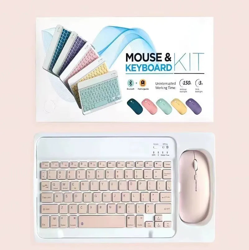 Juego de teclado y ratón Bluetooth inalámbrico Universal