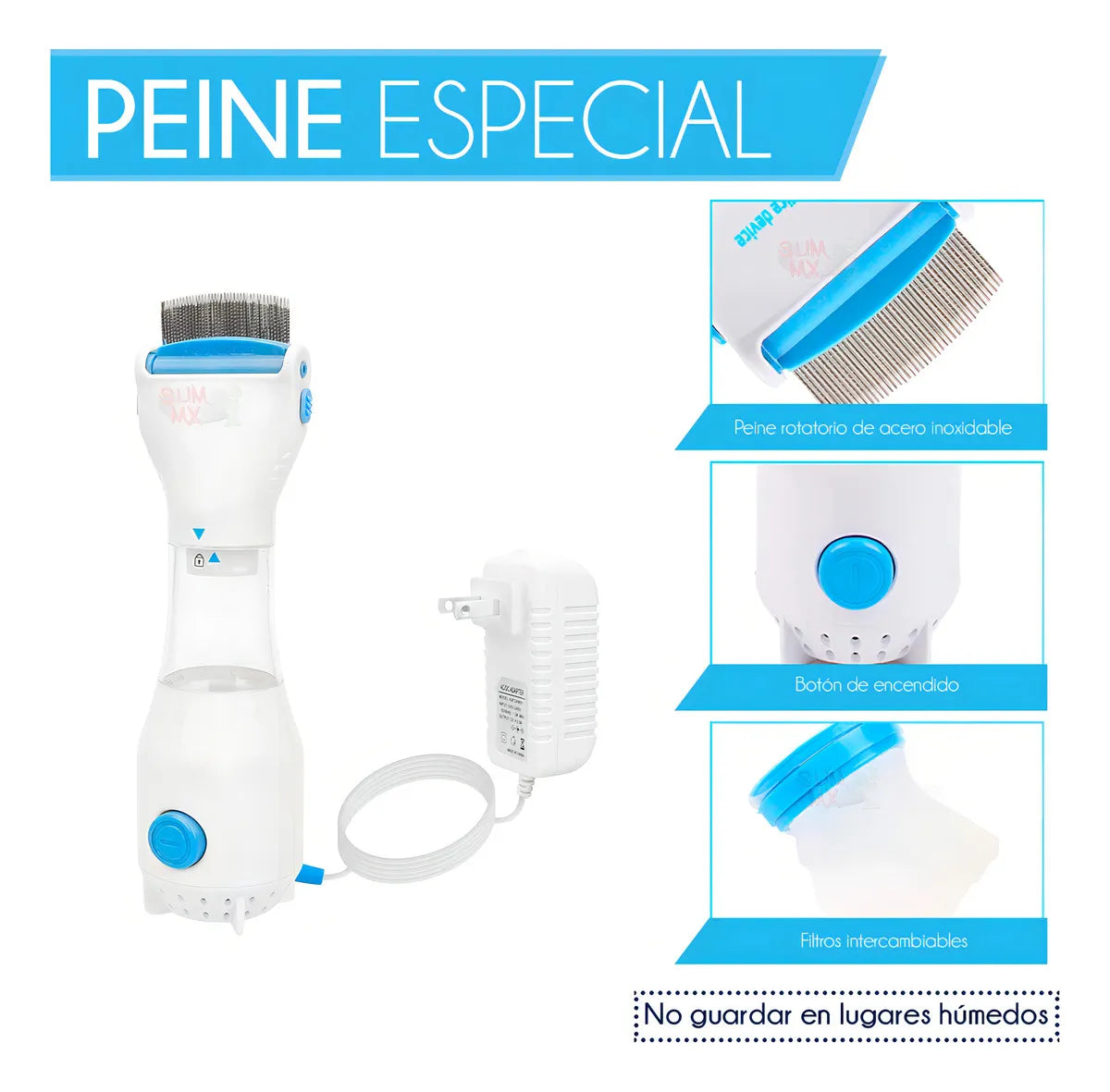 PEINE ELÉCTRICO ASPIRADORA QUITA PIOJOS🤯