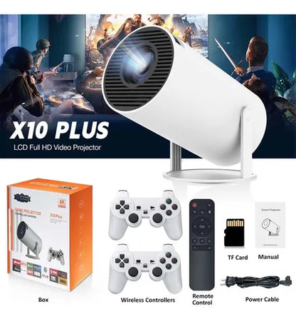 PROYECTOR 4K CON JUEGOS X10PLUS