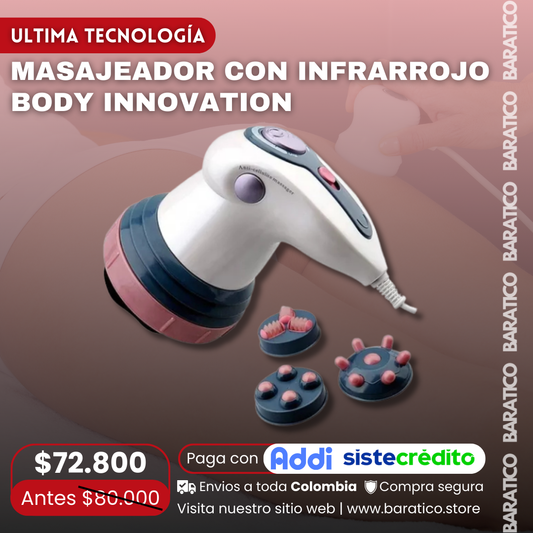 MASAJEADOR CON INFRARROJO BODY INNOVATION💆🏻‍♀️