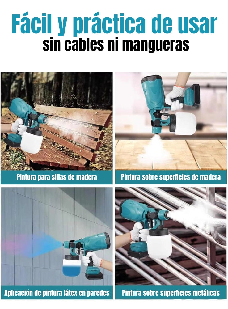 Compresor de Pintura Profesional Dos Baterias