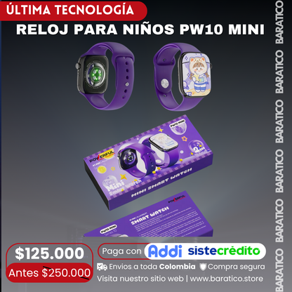 RELOJ PARA NIÑOS PW10 MINI
