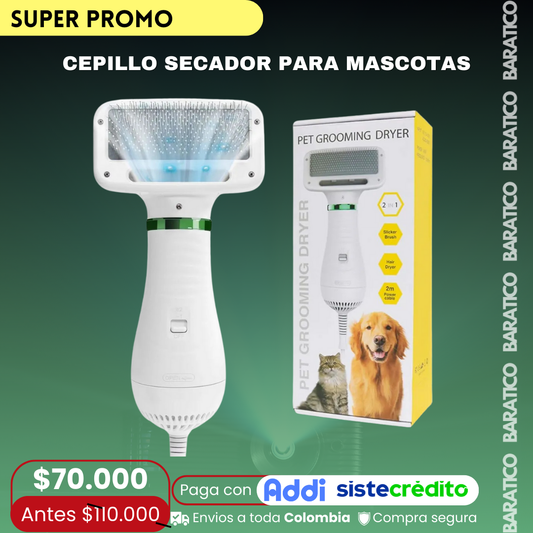 CEPILLO SECADOR PARA MASCOTAS