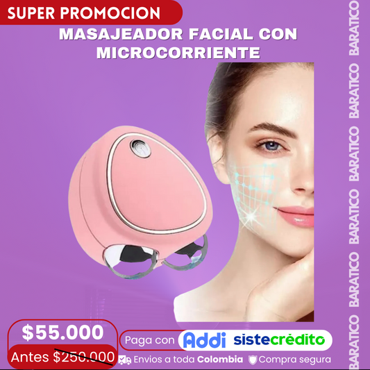 MASAJEADOR FACIAL CON MICROCORRIENTE CUIDADO PERSONAL