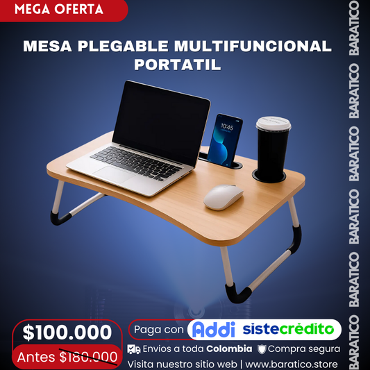 MESA PLEGABLE MULTIFUNCIONAL PORTATIL🙏