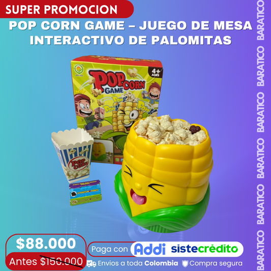POP CORN GAME – JUEGO DE MESA INTERACTIVO DE PALOMITAS