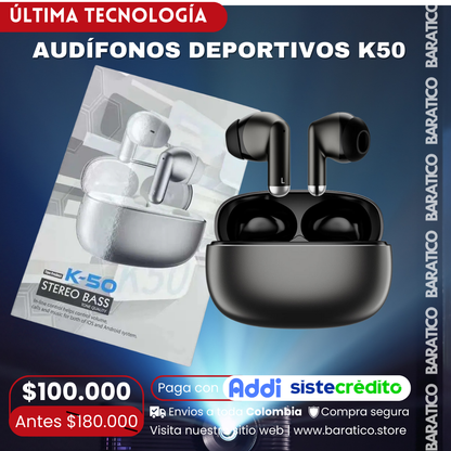 AUDIFONOS DEPORTIVOS K50