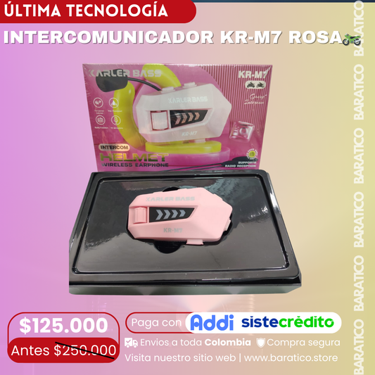 INTERCOMUNICADOR KR-M7 ROSADO 🩷