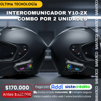 INTERCOMUNICADOR Y10 COMBO POR 2 UNIDADES