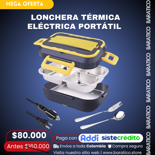 LONCHERA TÉRMICA ELÉCTRICA PORTÁTIL