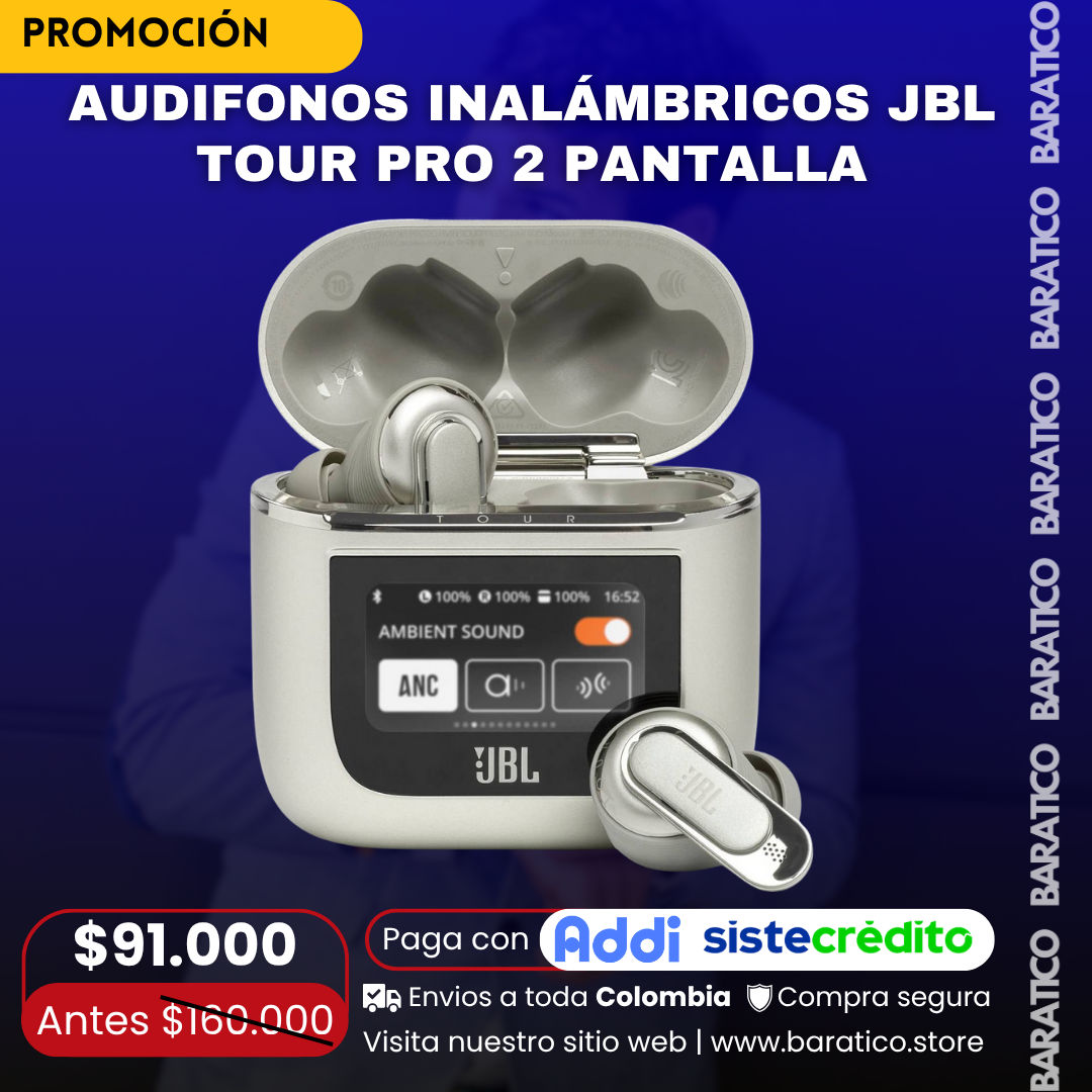 Audifonos inalámbricos JBL Tour Pro 2 Pantalla