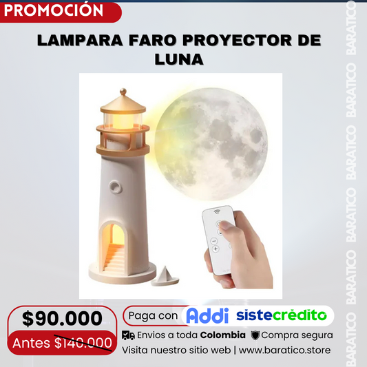 LAMPARA FARO PROYECTOR DE LUNA