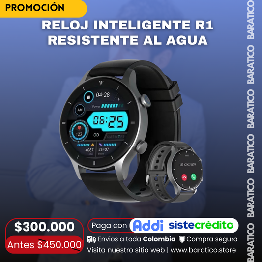 RELOJ INTELIGENTE R1 RESISTENTE AL AGUA