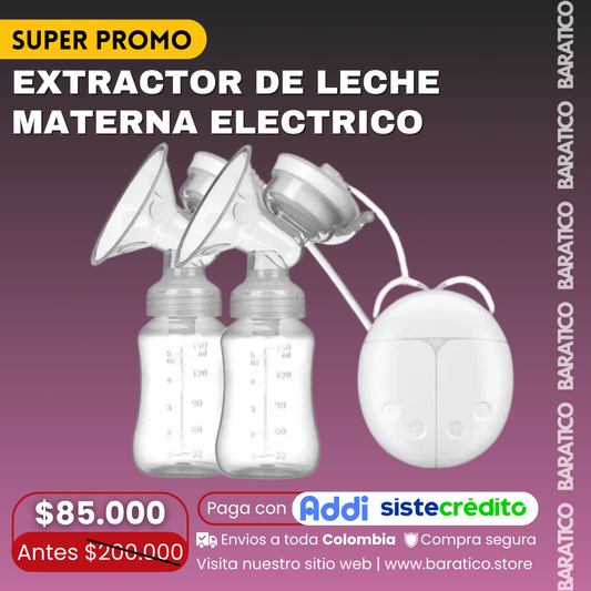 EXTRACTOR DOBLE DE LECHE MATERNA ELECTRICO🍼