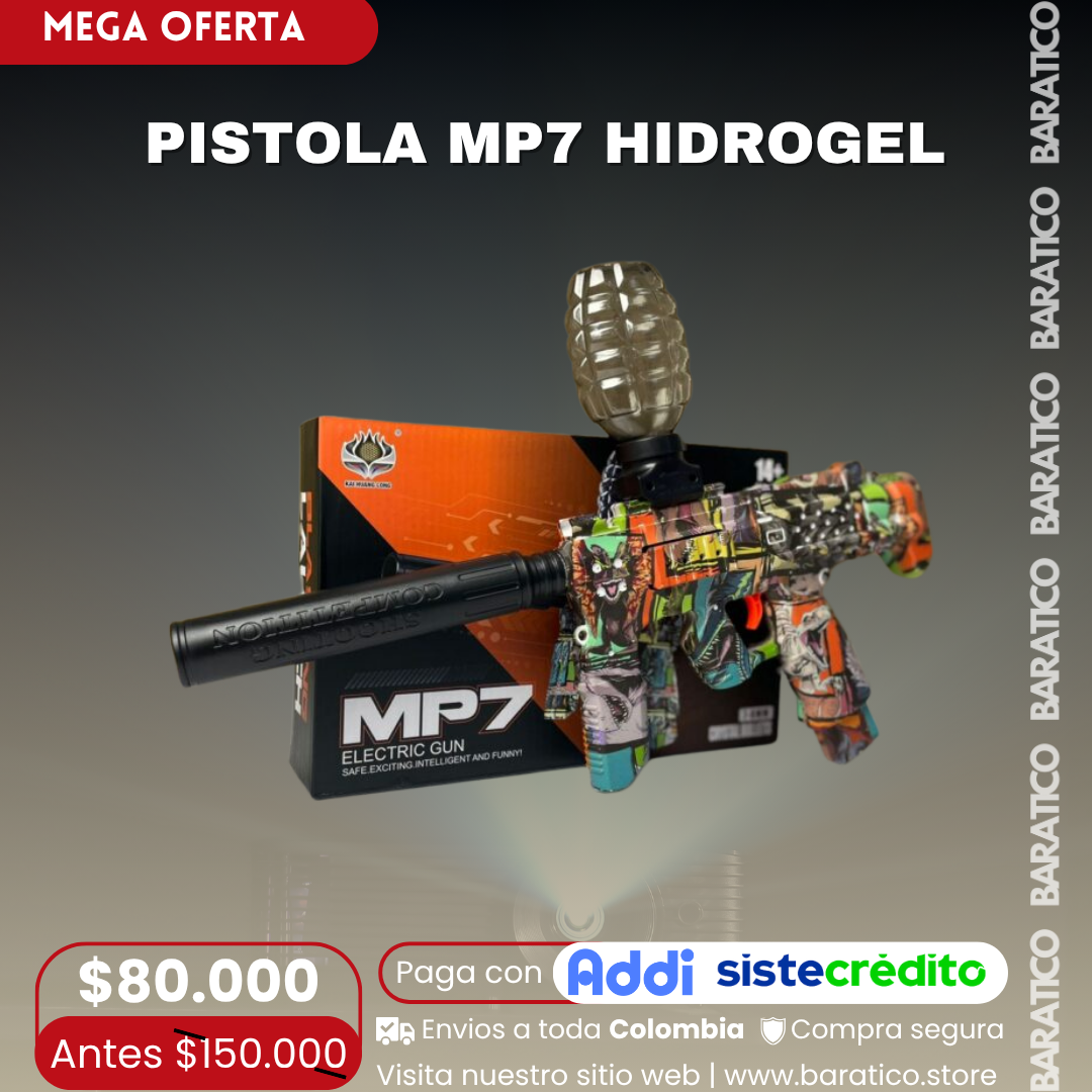 PISTOLA MP7 HIDROGEL