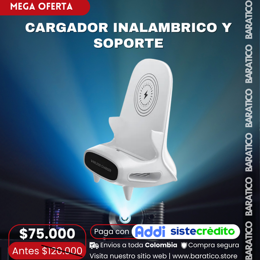 CARGADOR INALAMBRICO Y SOPORTE