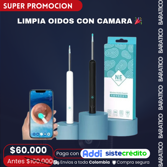 LIMPIA OIDOS CON CAMARA 🎉