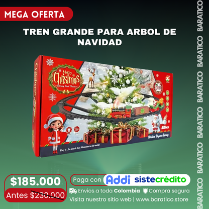 TREN GRANDE PARA ARBOL DE NAVIDAD🎄