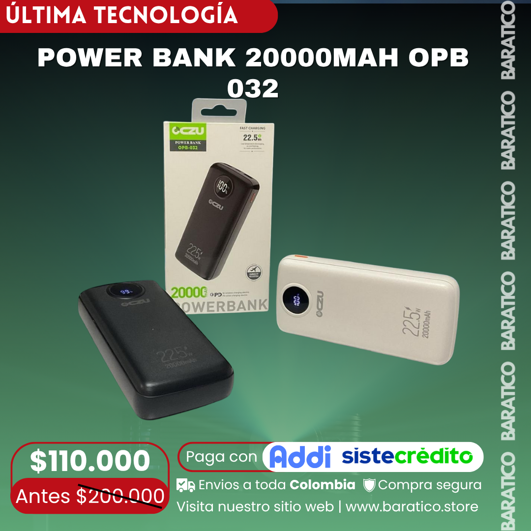POWER BANK 20000MAH OPB 032