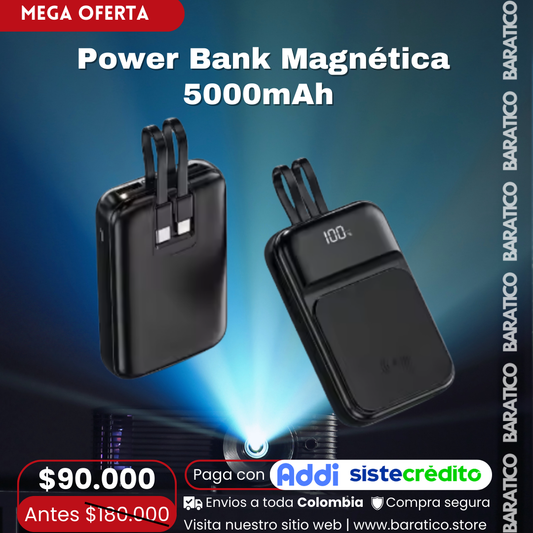 Power Bank Magnética 5000mAh ⭐