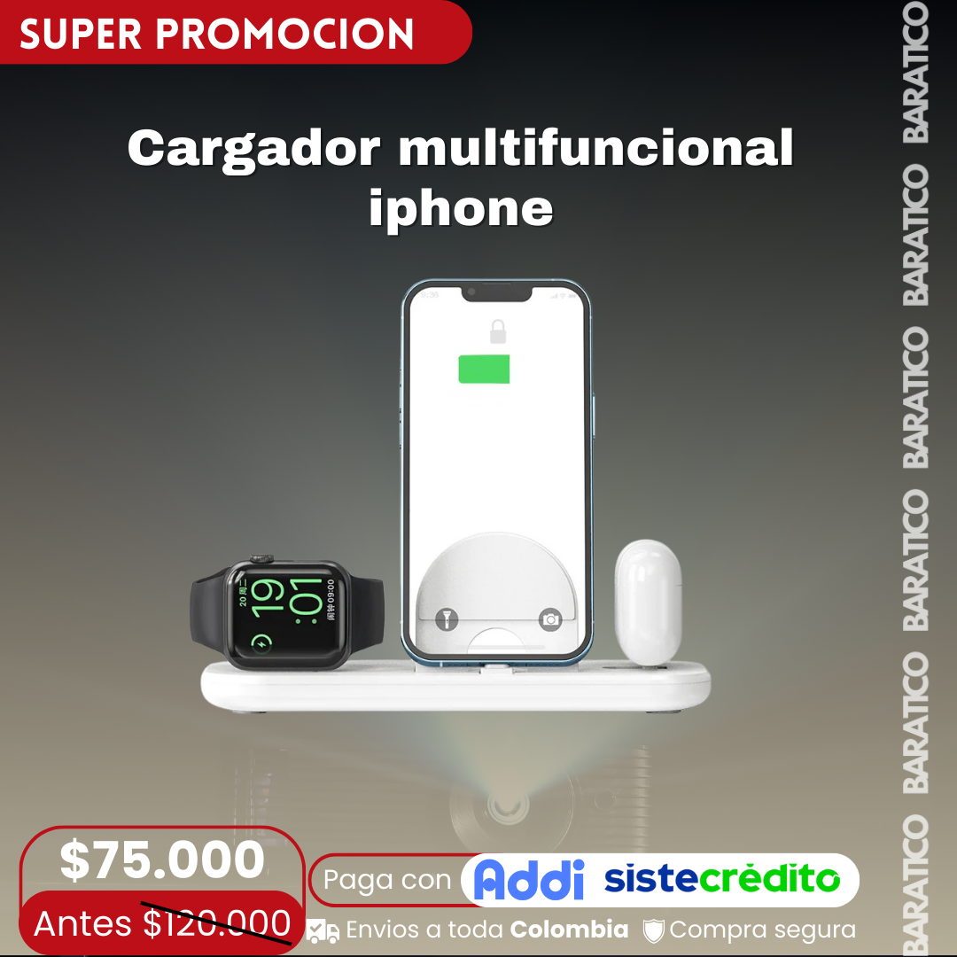 Cargador multifuncional iphone