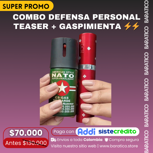 Combo defensa personal Teaser + Gaspimienta ⚡⚡
