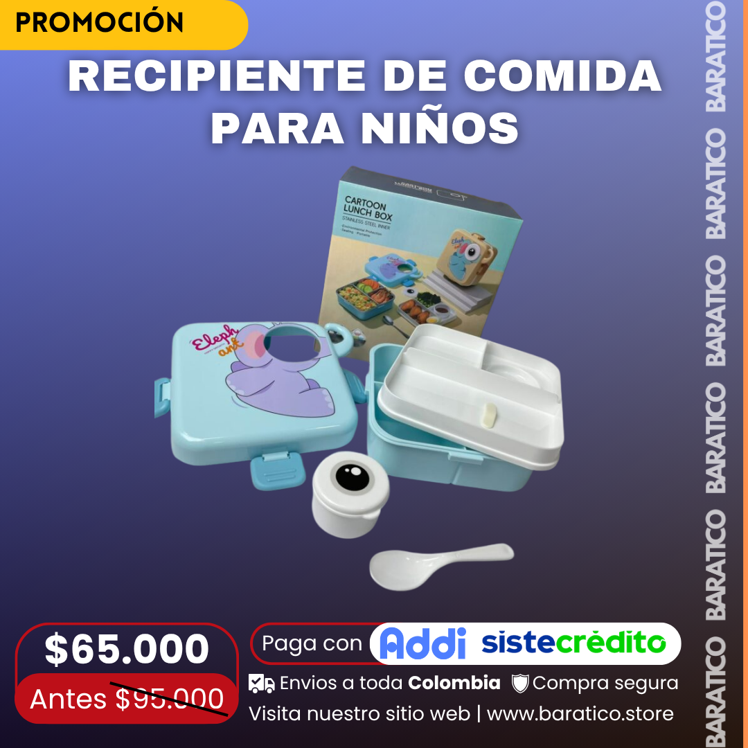 RECIPIENTE DE COMIDA PARA NIÑOS