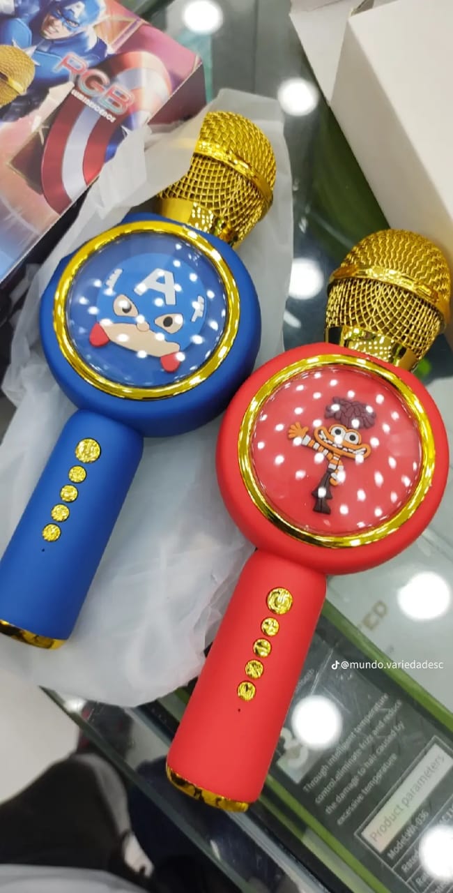 MICROFONO KARAOKE PARA NIÑOS PORTÁTIL BLUETOOTH