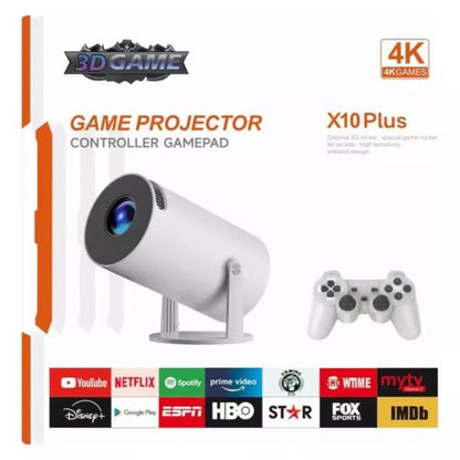 PROYECTOR 4K CON JUEGOS X10PLUS