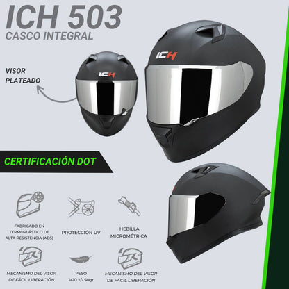 Casco Integral ICH 503 CON CERTIFICACIÓN DOT