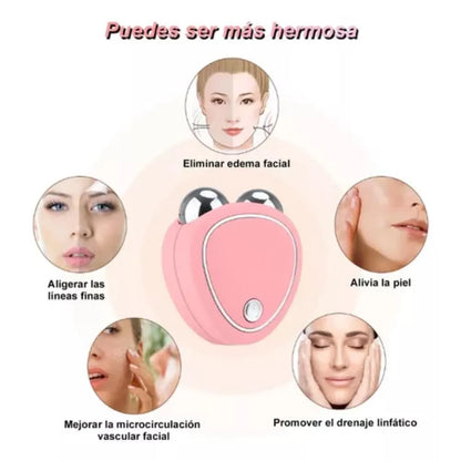 MASAJEADOR FACIAL CON MICROCORRIENTE CUIDADO PERSONAL