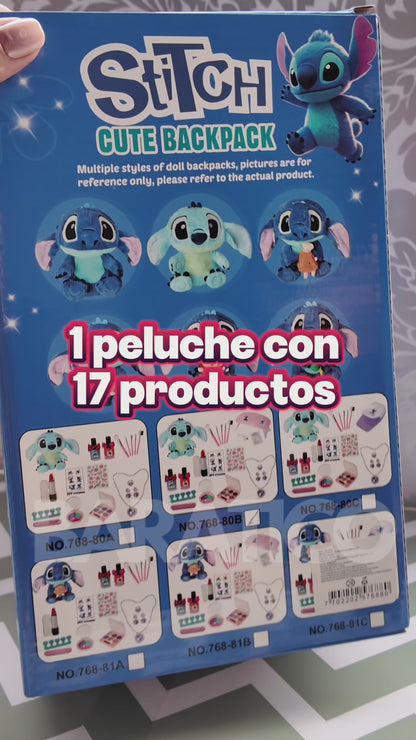 COMBO BELLEZA CON BOLSO DE STITCH 💙
