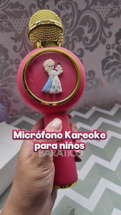 MICROFONO KARAOKE PARA NIÑOS PORTÁTIL BLUETOOTH