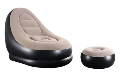 Sillon Inflable Portátil Con Reposapies