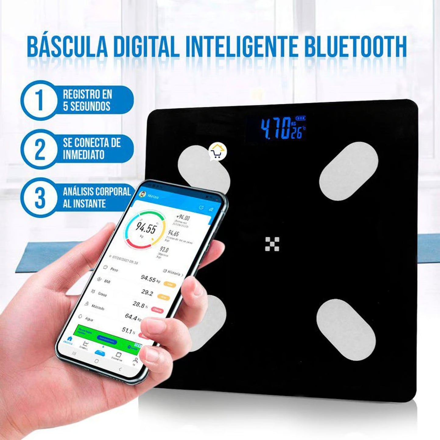 BASCULA DIGITAL INTELIGENTE😱